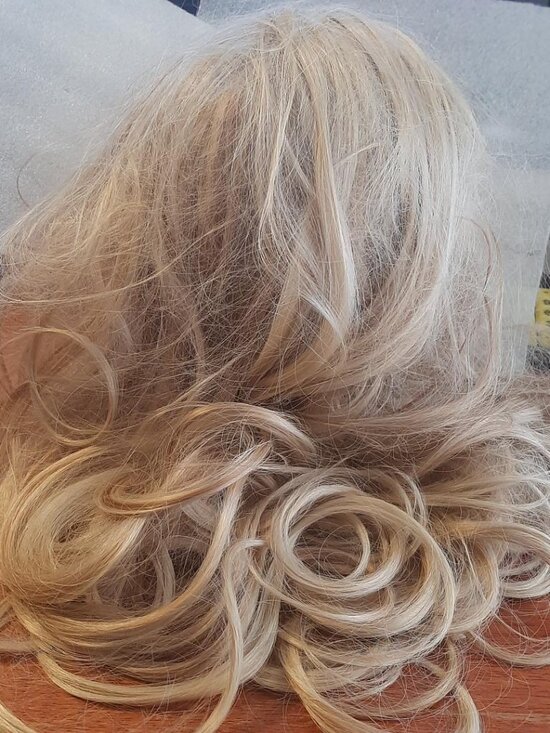 NEW! Women Long 30 inch Curly Wigs Light Blonde main image 6